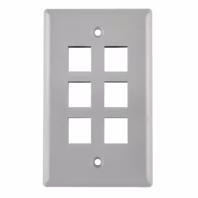FPSIX-GRY HellermannTyton  Keystone Faceplates Frames
